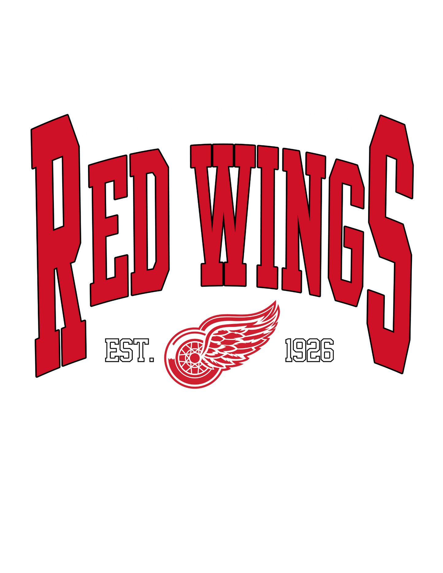 Detroit Red Wings DTF Transfer